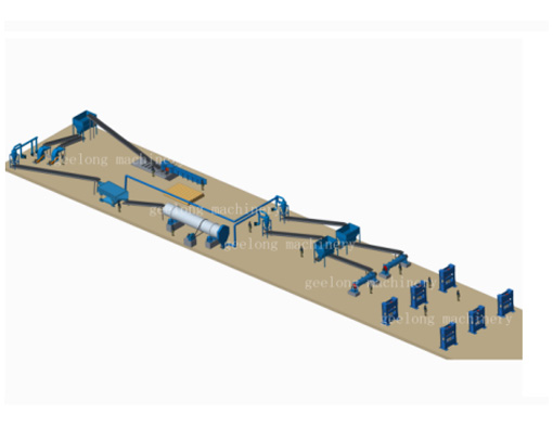 Particle board production line