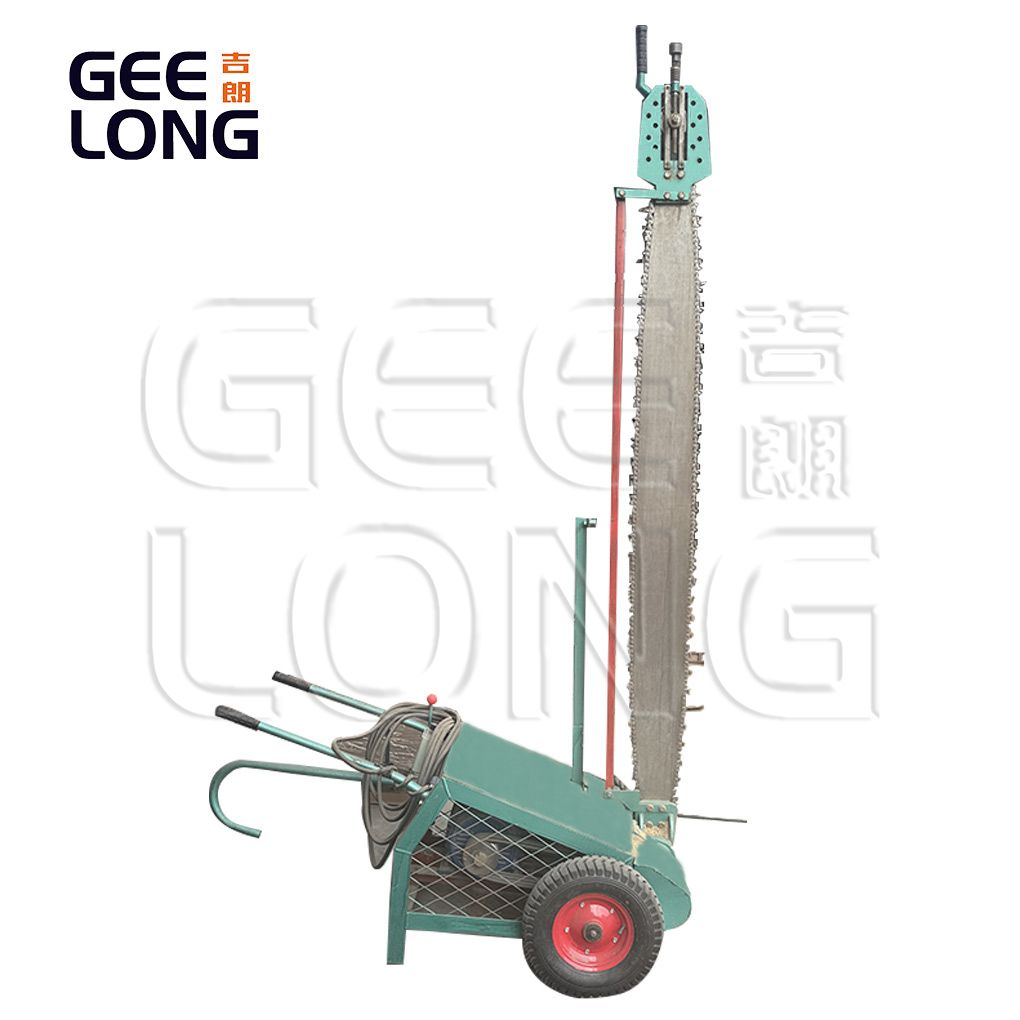 Wood log chain cutter